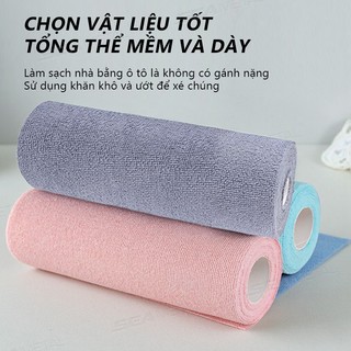 SEAMETAL Car Polyester Cotton Hand Torn Khăn Sử Dụng Kép Khô Ướt Microfiber Làm Dày Nước Nạp Bền Làm Sạch