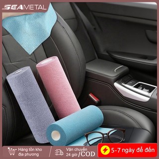 SEAMETAL Car Polyester Cotton Hand Torn Khăn Sử Dụng Kép Khô Ướt Microfiber Làm Dày Nước Nạp Bền Làm Sạch