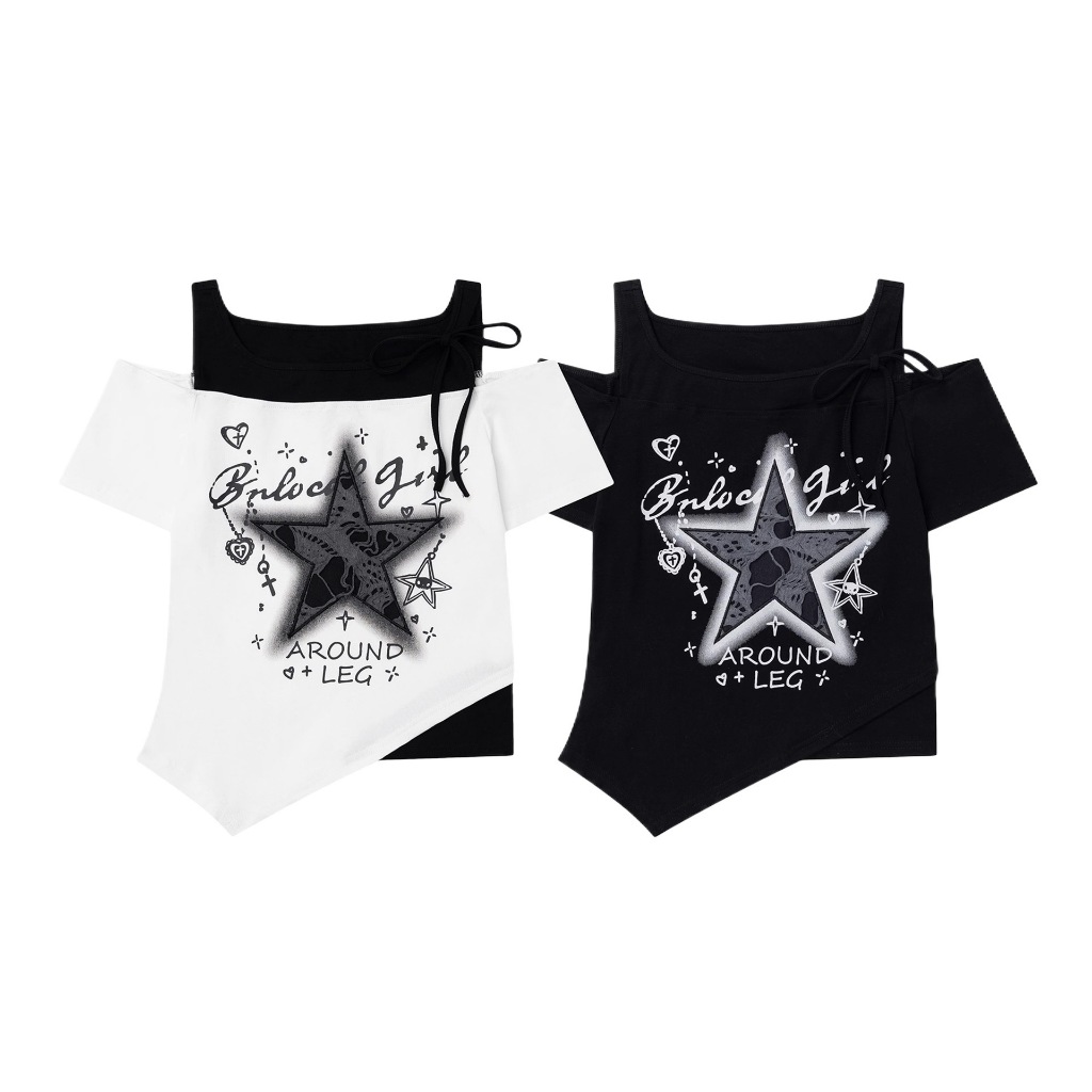 Crop Top Y2K Phong Cách Mỹ, Áo Thun Gợi Cảm, Thời Trang Dạo Phố Mùa Hè