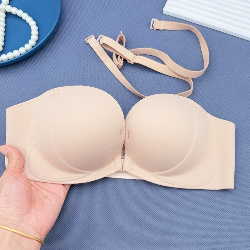 Quần lót ngực nhỏ quây Bra Tube Top Tập hợp Không có vòng thép Bóng