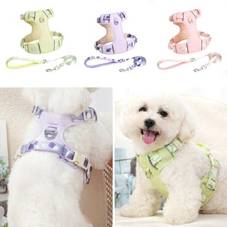 Dây xích cho chó - Dây nịt Vest cho chó có thể điều chỉnh, Dây nịt chó chống đầy đặn có tay cầm & dải phản quang cho thú cưng lớn Medum nhỏ