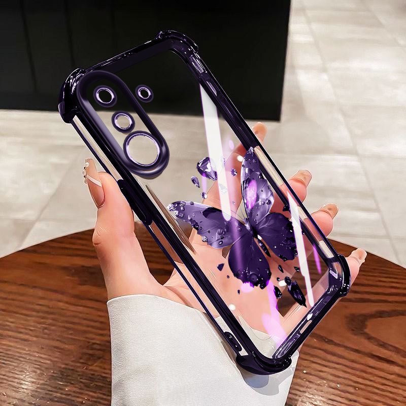 Vỏ YBD Cho Samsung Galaxy A17 A27 A13 A04S A05S F14 A14 A15 A16 4G 5G Dây Nơ Rỗng Chống Rơi Thả Bảo Vệ Toàn Diện Ốp điện thoại