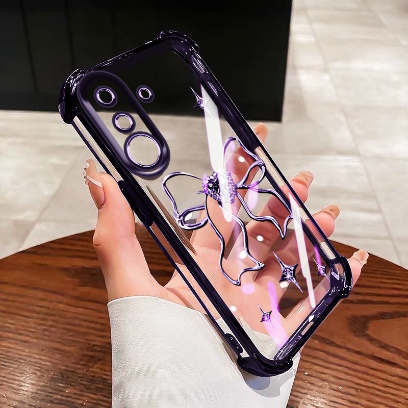 Vỏ YBD Cho Samsung Galaxy A17 A27 A13 A04S A05S F14 A14 A15 A16 4G 5G Dây Nơ Rỗng Chống Rơi Thả Bảo Vệ Toàn Diện Ốp điện thoại