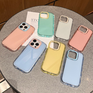 Ốp điện thoại silicon mềm Sweet Girly Candy Color Jelly cho iPhone 17Promax 17Pro 17Air 16Promax 12 13 14 15 Pro Max 11 15Plus Vỏ di động nữ chống sốc chống trượt
