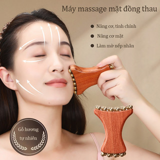 Mở Rộng Đồng Gỗ Hồng Hoa Hồng Vàng Hạt Chai Mũi Môi Rãnh Da Táo Dòng Mũi Cầu Làm Đẹp Mặt Fascia Nâng Dụng Cụ