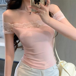 MUJIELLA Áo Baby Tee Cổ Trễ Ôm Body【Tôn Dáng】✓Vải Mềm Không Xù✓Đi Chơi/Party - Chất Hàn MUJI2025080301