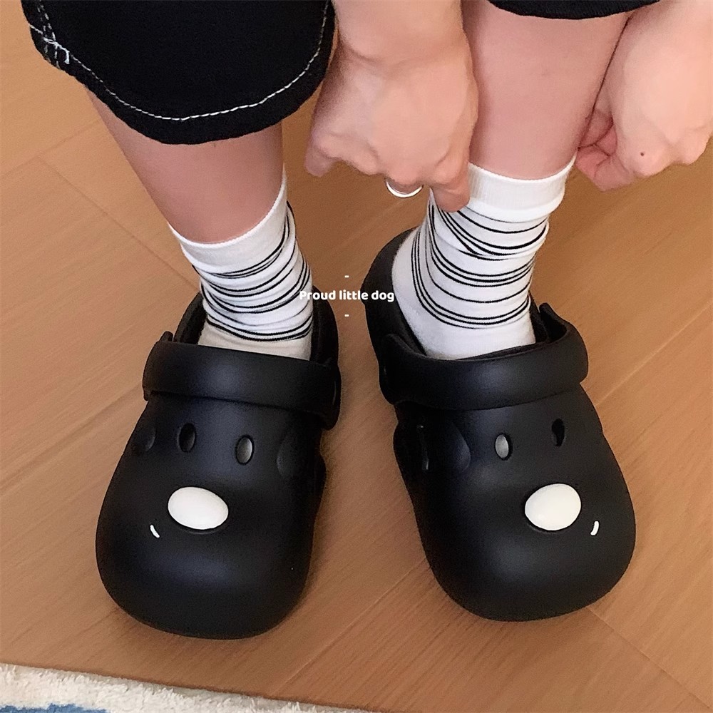 Xixitiao Sandal Chó Con Nữ Mùa Hè Mặc Ngoài Dễ Thương Thoải Mái Hai Mặc