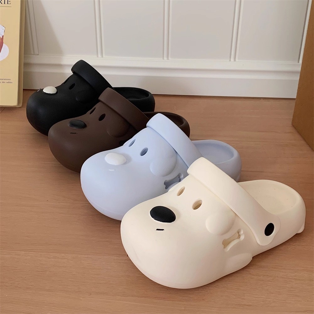 Xixitiao Sandal Chó Con Nữ Mùa Hè Mặc Ngoài Dễ Thương Thoải Mái Hai Mặc