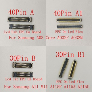 1-10 Cái Màn Hình Lcd Đầu Nối FPC Cắm Usb Cho Samsung Galaxy A03 Core A032F A11 M11 A115F Sạc 30 34 40 Pin A115A / U Flex Jack Liên Hệ