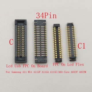 1-10 Cái Màn Hình Lcd Đầu Nối FPC Cắm Usb Cho Samsung Galaxy A03 Core A032F A11 M11 A115F Sạc 30 34 40 Pin A115A / U Flex Jack Liên Hệ