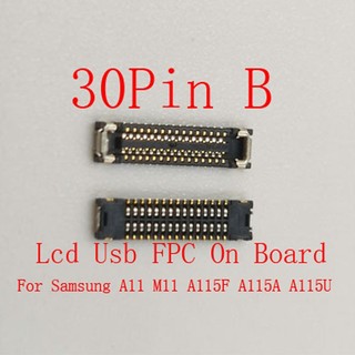 1-10 Cái Màn Hình Lcd Đầu Nối FPC Cắm Usb Cho Samsung Galaxy A03 Core A032F A11 M11 A115F Sạc 30 34 40 Pin A115A / U Flex Jack Liên Hệ