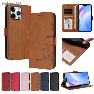 Dành Cho ZTE Blade A36 A56 A53 Pro A35E Axon 40 SE V40S A76 V70 Max Vita A52 Lite 4G 5G Nubia Neo 3 GT Z70 Z70S Z60 Ultra Design Red Magic 10 Air Music 2 Ốp Lưng Ví Da Flip Cover