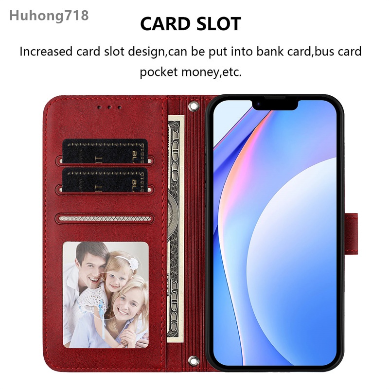 Dành Cho Xiaomi 15 14 13 Ultra 13T 14T 15S 15T Pro Ốp Điện Thoại Da PU RFID Chặn Gấp Ví Khe Cắm Thẻ Lật Bao