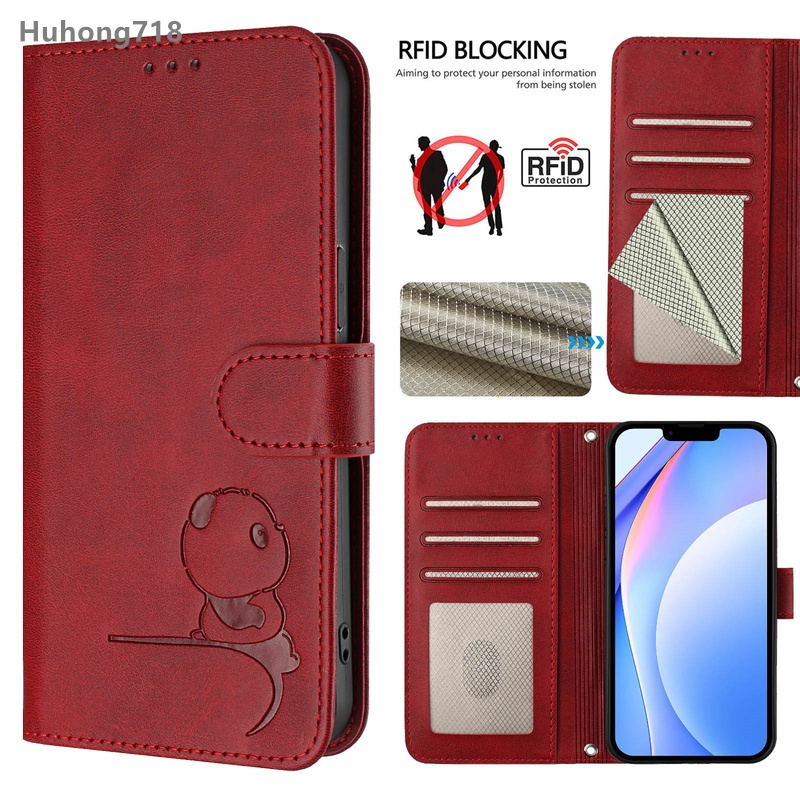 Dành Cho Xiaomi 15 14 13 Ultra 13T 14T 15S 15T Pro Ốp Điện Thoại Da PU RFID Chặn Gấp Ví Khe Cắm Thẻ Lật Bao
