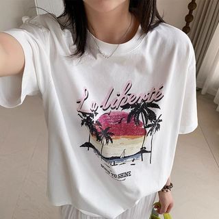 Áo Thun Nữ Oversize Baggy Cotton Phong Cách Thời Trang Hàng Ngày