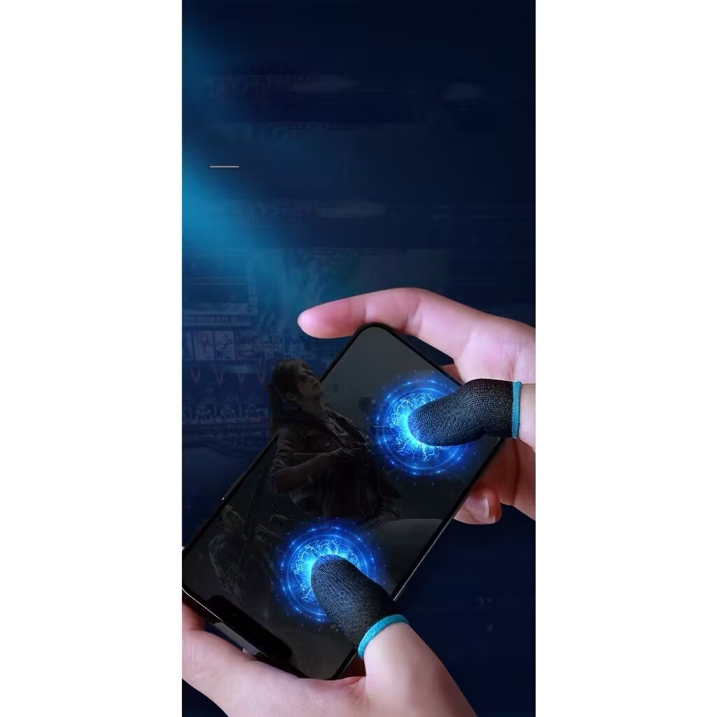 Bao tay chơi game sợi bạc ff cao cấp 2 ngón siêu nhạy găng tay chống mồ hôi giá rẻ chính hãng