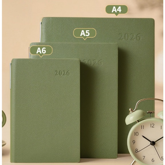 2026 Người lập kế hoạch Văn phòng phẩm Sổ tay và Tạp chí A6 / A5 / A4 Nhật ký Notepad Sách phác thảo hàng ngày Sách phác thảo giải phóng mặt bằng