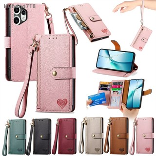 Dành Cho Oneplus 1 + 13 13T Ace 2V 3 Pro Nord CE 3 4 5 N30 SE N100 Da PU Khe Cắm Thẻ Bỏ Túi Vỏ Lật Chống Sốc RFID Chặn Dây Kéo Ví Ốp Điện ThoạiNote: mặt hàng là Nhiều a
