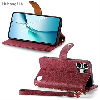Dành Cho Oneplus 1 + 13 13T Ace 2V 3 Pro Nord CE 3 4 5 N30 SE N100 Da PU Khe Cắm Thẻ Bỏ Túi Vỏ Lật Chống Sốc RFID Chặn Dây Kéo Ví Ốp Điện ThoạiNote: mặt hàng là Nhiều a
