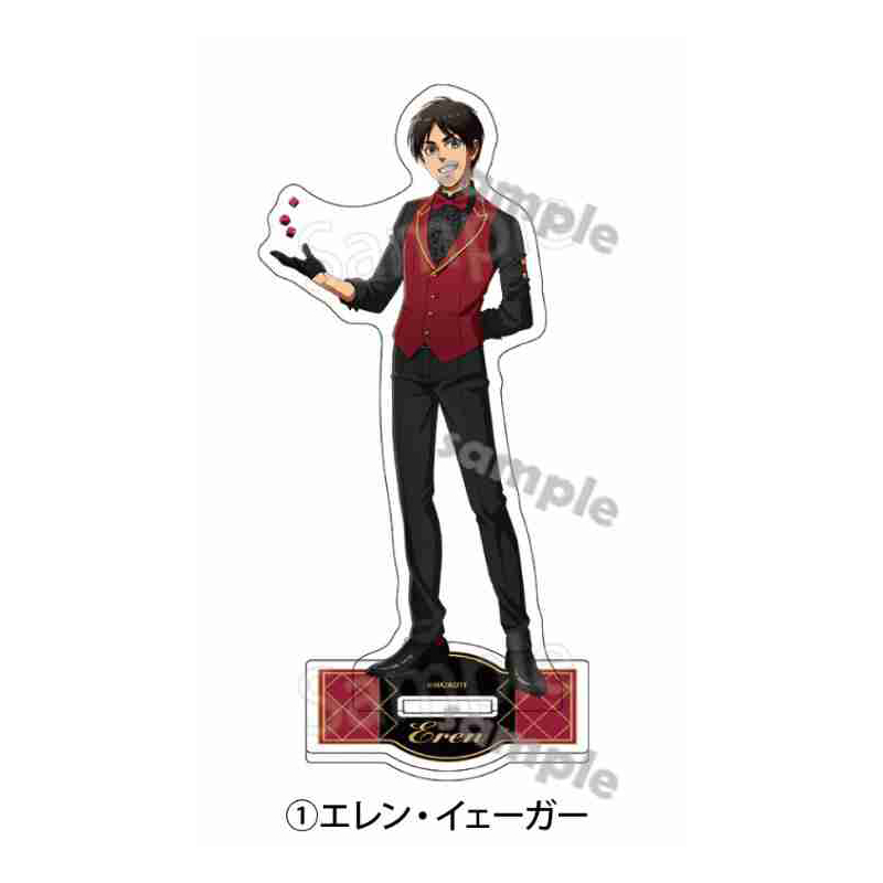 Attack on Titan Acrylic Stand Eren Levi Hange Poker Style Fan-made Anime Hình Sưu Tập Dành Cho Người Hâm Mộ
