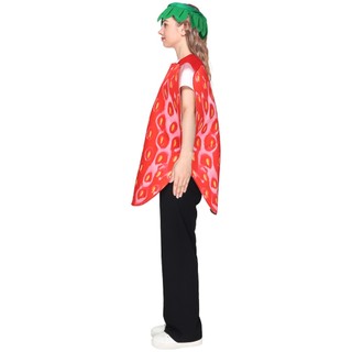 Trang phục Halloween nam với chủ đề trái cây hài hước - cosplay dâu tây và táo