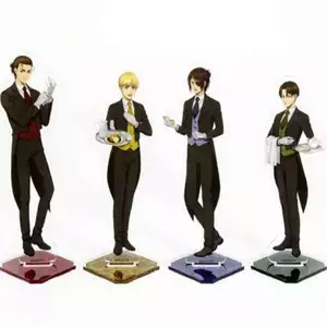 Chân đế Acrylic phong cách Attack on Titan Butler - Eren, Levi, Armin, Hange Anime Hình (Fanmade)