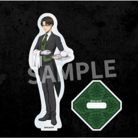 Chân đế Acrylic phong cách Attack on Titan Butler - Eren, Levi, Armin, Hange Anime Hình (Fanmade)
