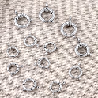 Vòng Tròn 8 Khóa Lò Xo Chống Thấm Nước Colorfast Thép Không Gỉ DIY Vòng Tay Trang Sức Phụ Kiện