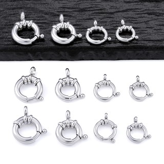 Vòng Tròn 8 Khóa Lò Xo Chống Thấm Nước Colorfast Thép Không Gỉ DIY Vòng Tay Trang Sức Phụ Kiện