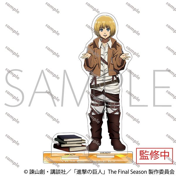 Attack on Titan Mini Chibi Acrylic Stand Survey Corps Anime Hình Trang Trí Bàn Làm Việc (fanmade Collectible)