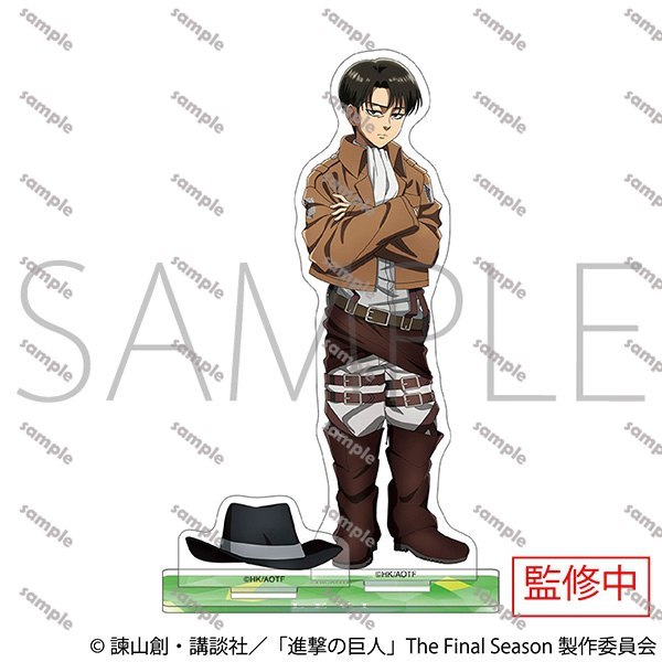 Attack on Titan Mini Chibi Acrylic Stand Survey Corps Anime Hình Trang Trí Bàn Làm Việc (fanmade Collectible)