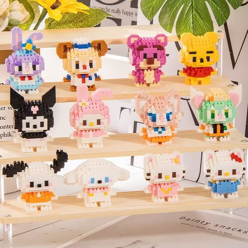Mô hình lắp ráp hoạt hình Mini 3D dễ thương Kết hợp phù hợp cho đồ chơi giáo dục cho trẻ sơ sinh