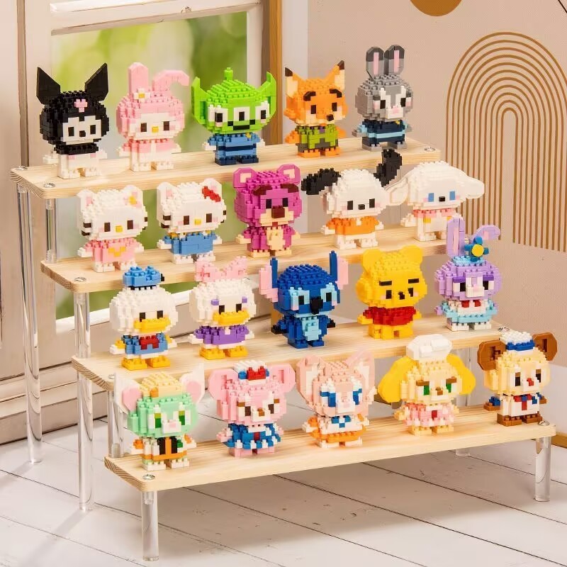 Mô hình lắp ráp hoạt hình Mini 3D dễ thương Kết hợp phù hợp cho đồ chơi giáo dục cho trẻ sơ sinh