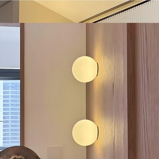 AIMI Đèn Tường Thủy Tinh Đèn Led Tròn Hiện Đại Trang Trí Nhà Cửa Thích Hợp Cho Phòng Khách Phòng Ăn Phòng Ngủ Đầu Giường Cầu Thang