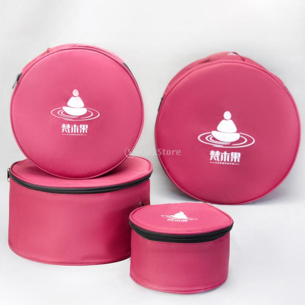 Hộp đựng bát hát chắc chắn để lưu trữ và vận chuyển Hộp đựng thiền Túi đựng bát âm thanh Phật giáo cho du lịch