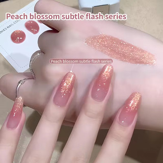ANNIES Sequined Nail Polish 16ml Gel hồng Fine Flash Gel UV lâu trôi