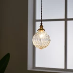 Đèn Treo Thủy Tinh Nhật Bản Cổ Điển, Đèn Chùm Cổ Điển Bằng Đồng Thau Led Đèn Trần Thả Cho Đảo Bếp, Phòng Ngủ, Phòng Khách, Bàn Ăn, Quầy Bar — ảnh 2