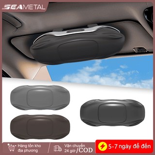 Hộp đựng kính ô tô SEAMETAL Công tắc báo chí di động Tấm che nắng ô tô Giá đỡ kính râm ABS có nắp đậy Hộp kính đa năng