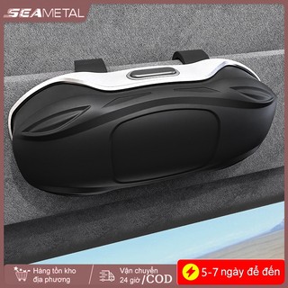 Hộp đựng kính ô tô SEAMETAL Công tắc báo chí di động Tấm che nắng ô tô Giá đỡ kính râm ABS có nắp đậy Hộp kính đa năng