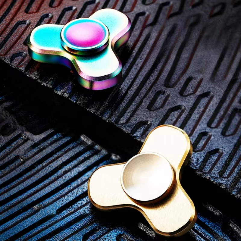 1 Máy Tính Mini Fidget Spinner Giảm Căng Thẳng Chống Căng Thẳng Đồ Chơi Giảm Căng Thẳng Hợp Kim EDC Quay Đầu Con Quay Hồi Chuyển Cho Trẻ Em ADHD