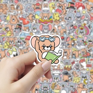 102 Chiếc Tom Và Jerry Miếng Dán Disney Hoạt Hình Decal Laptop Nhật Ký Trang Trí Chống Thấm Nước Miếng Dán