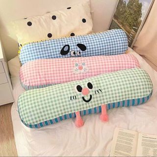 Gối dài dễ thương giường ngủ chéo chân bên gối ngủ ký túc xá bé gái ngủ gối sáng tạo đệm lớn