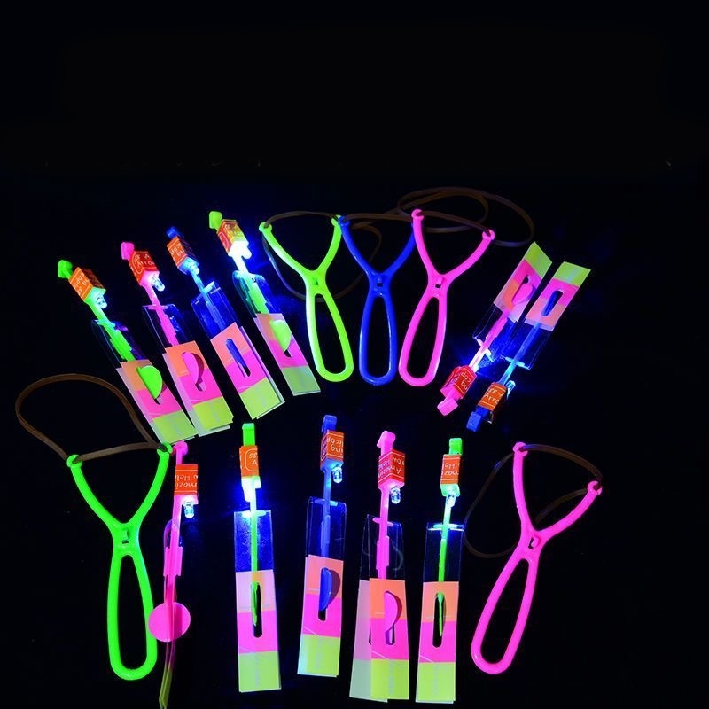 Dạ Quang Bay Mũi Tên Slingshot Đồ Chơi Nhấp Nháy Ngoài Trời Dạ Quang Đồ Chơi Influencer Bán Chạy