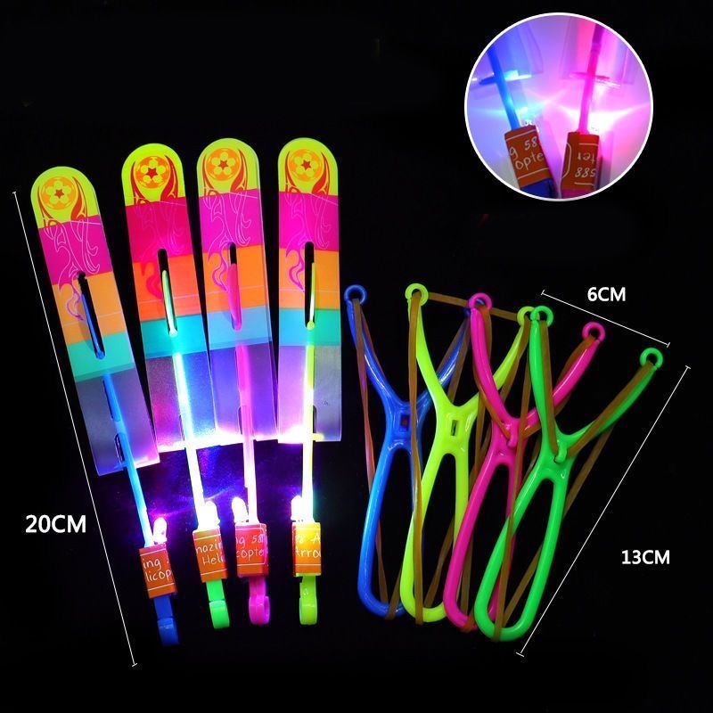 Dạ Quang Bay Mũi Tên Slingshot Đồ Chơi Nhấp Nháy Ngoài Trời Dạ Quang Đồ Chơi Influencer Bán Chạy