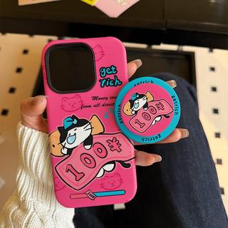 Ốp bảo vệ chân đế 2 trong 1 họa tiết mèo ngủ cho iPhone 11 12 Pro 13 Pro Max 15 Pro Max 14 16 Pro 16 Plus 17 Air 17 Pro 17 Pro Max