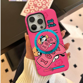 Ốp bảo vệ chân đế 2 trong 1 họa tiết mèo ngủ cho iPhone 11 12 Pro 13 Pro Max 15 Pro Max 14 16 Pro 16 Plus 17 Air 17 Pro 17 Pro Max