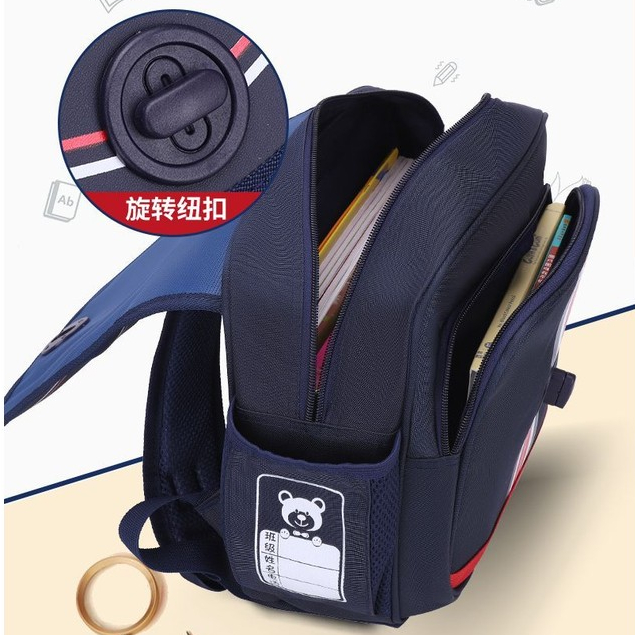 Phong Cách Mới Ngang Phiên Bản Phong Cách Anh Quốc Mẫu Giáo Schoolbag Tùy Chỉnh In logo Nam Nữ In Da PU Tùy Chỉnh Trẻ Em