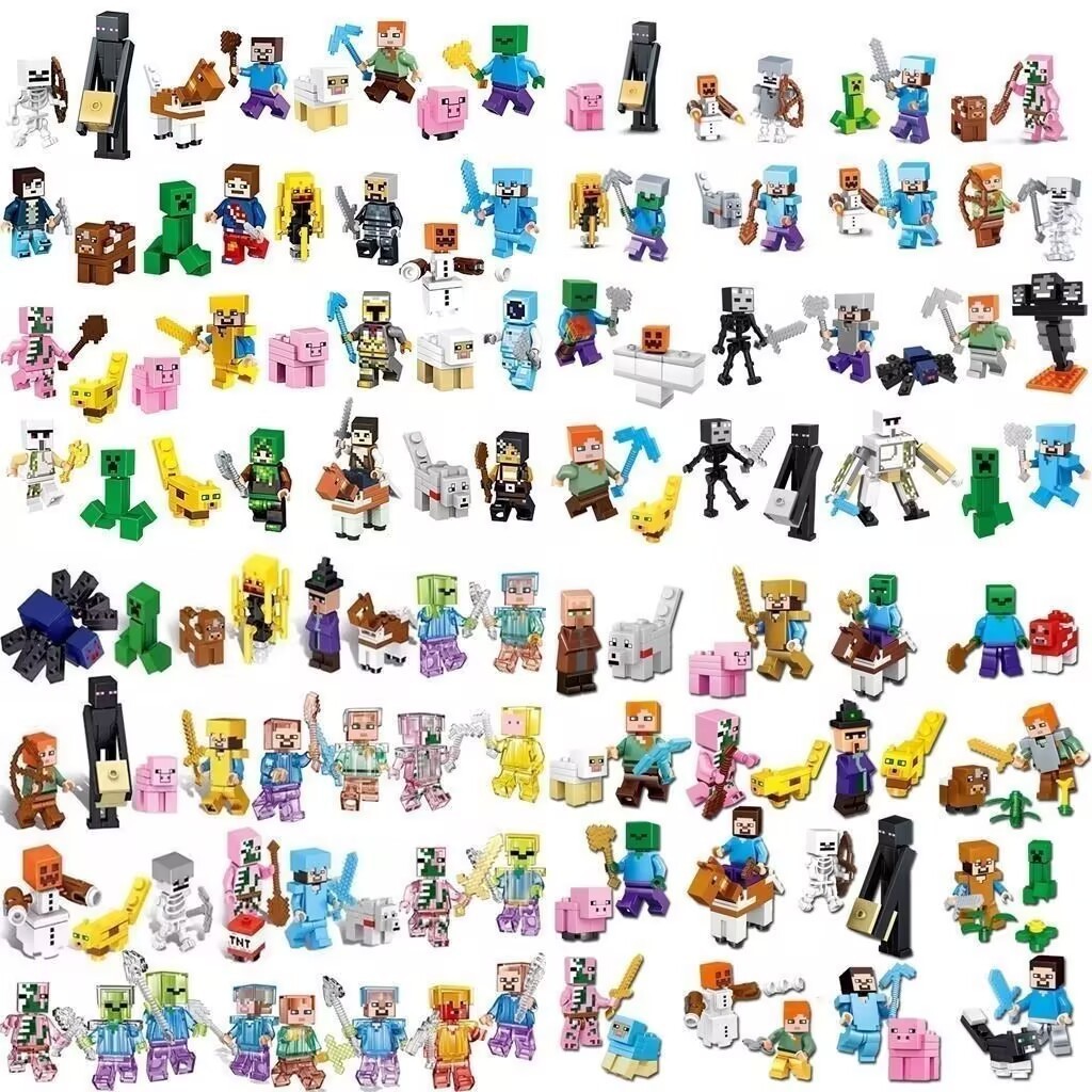 Minecraft Búp Bê Khối Xây Dựng Đồ Chơi Lập Phương Từ Đồ Chơi Xây Dựng