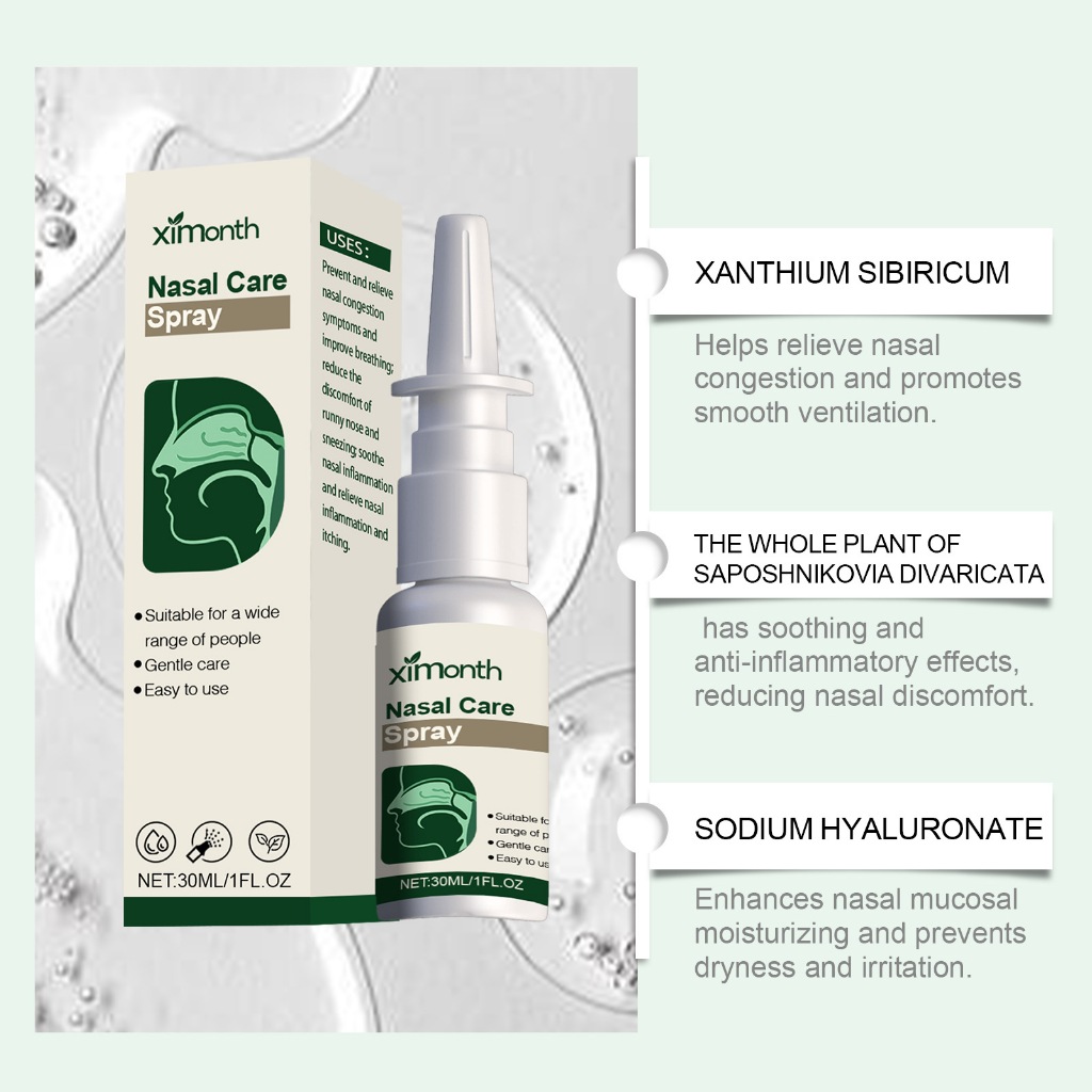 Xịt chăm sóc mũi XIMONTH- để dưỡng ẩm và chăm sóc mũi 30ml / 1fl.oz