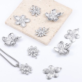 Daisy Mặt dây chuyền Vòng tay DIY chống thấm nước Vòng cổ trang sức bằng thép không gỉ